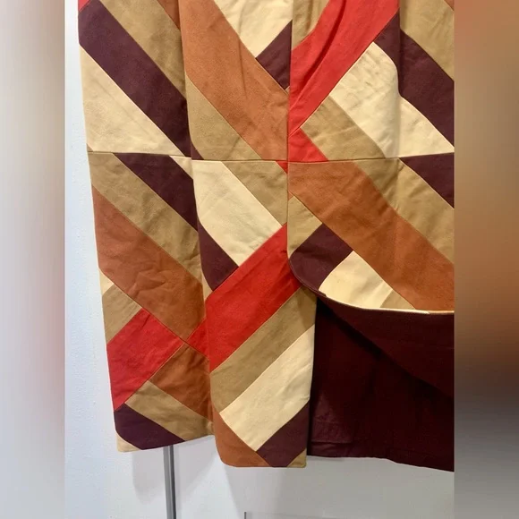 Magalia Skirt - Patchwork Red Brown, Size 8/FR40 NWT - Picture 8 of 11